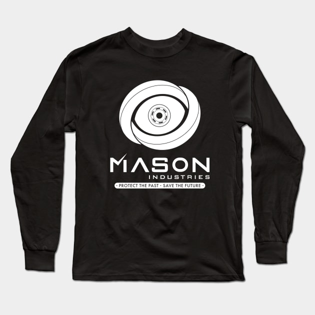 Timeless - Mason Industries Protect The Past Save The Future Long Sleeve T-Shirt by BadCatDesigns